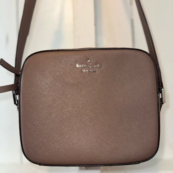 Kate Spade Newbury Crossbody Bag Rich Brown Silver Accents Capsule Wardrobe - Picture 3 of 15